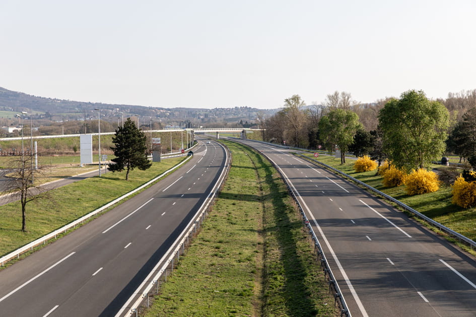 L'autoroute A6&nbsp;sans aucun trafic