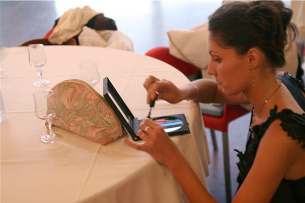 Séance de maquillage