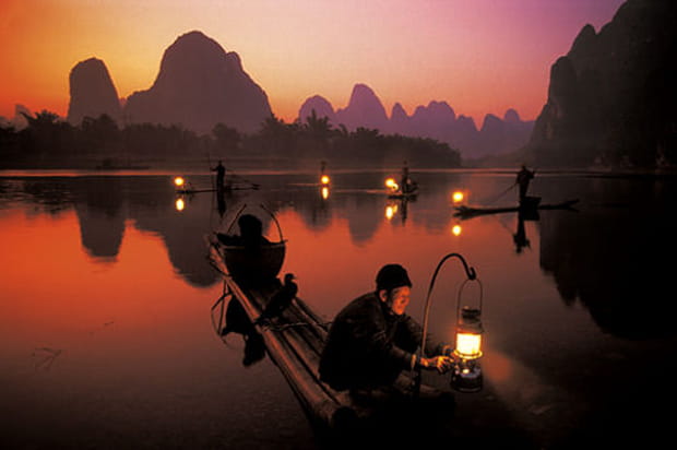 Lanternes sur la rivière Li
