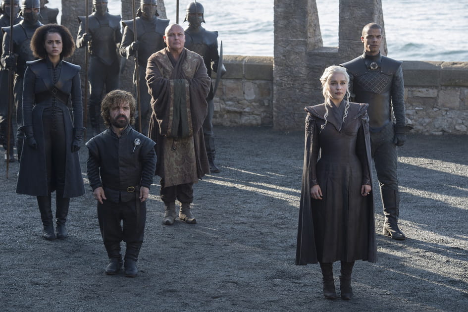 Tyrion, Missandei, Varys et Daenerys