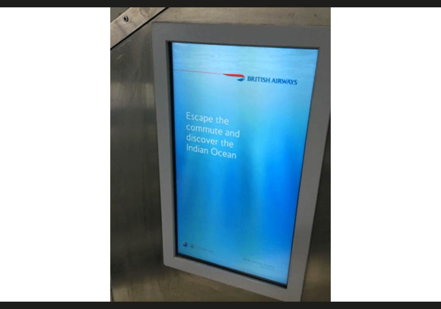 La publicit&eacute; &quot;D&eacute;couvrir l&rsquo;oc&eacute;an Indien&quot; de British Airways