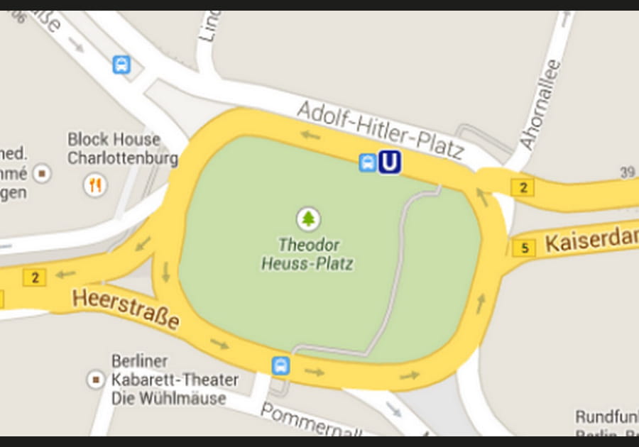 Une place Adolf Hitler &agrave; Berlin