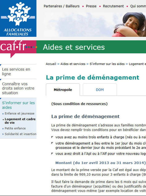 Solliciter une aide de la Caisse d'allocations familiales (CAF)