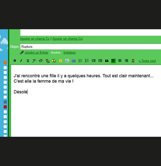 Le dire par mail