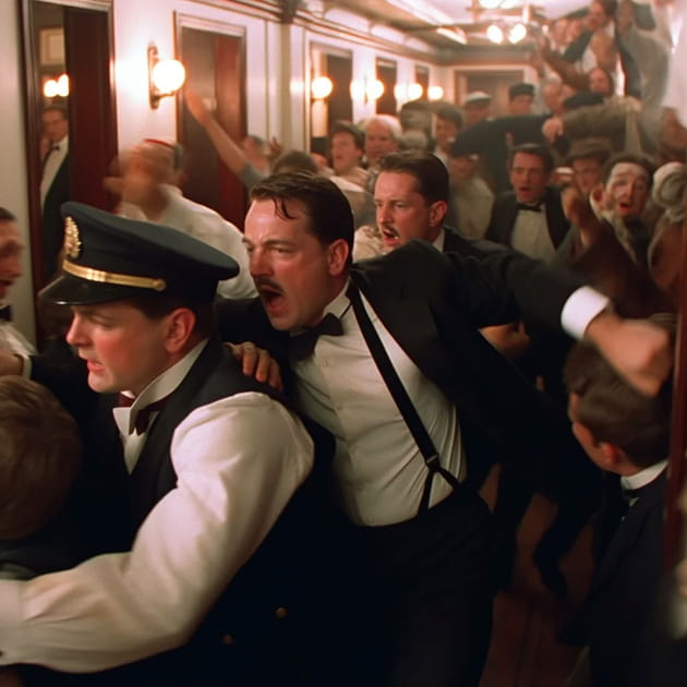Dans les entrailles du Titanic&nbsp;! - Image IA