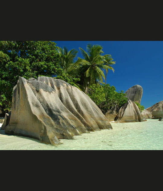 Seul au monde sur les plages des Seychelles