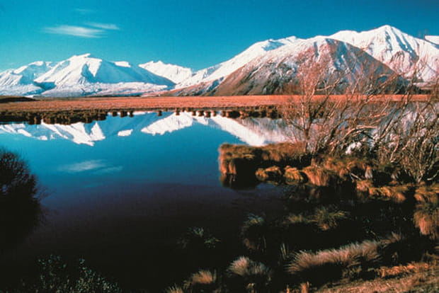 Le magnifique lac Héron dans Les deux tours