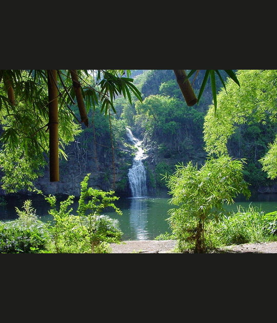 Cascade dans les montagnes