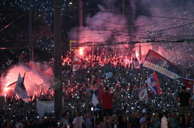 Environ 140.000&nbsp;manifestants en Serbie pour r&eacute;clamer des &eacute;lections
