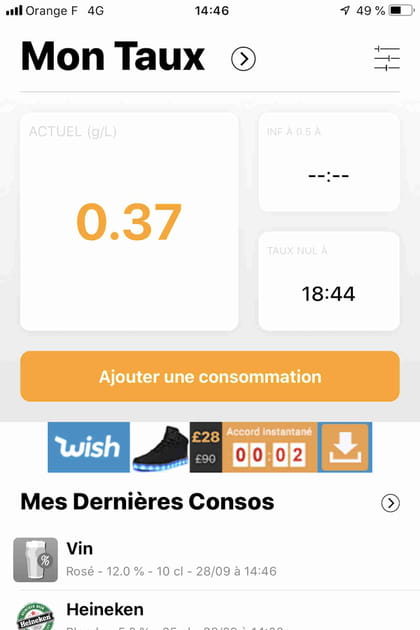 Taux Alcool&nbsp;: l'appli &agrave; consommer sans mod&eacute;ration