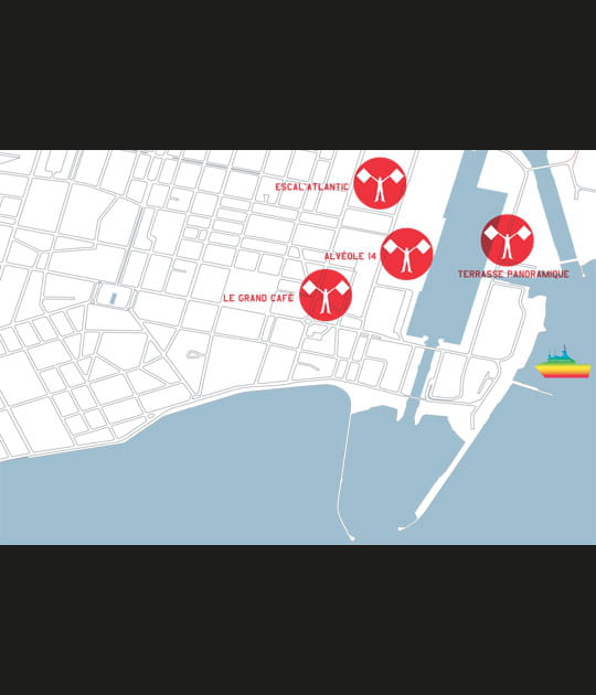 La carte des oeuvres &agrave; Saint-Nazaire