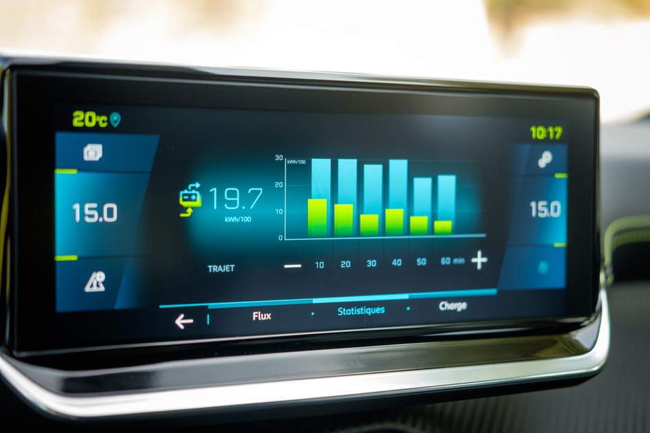 Comment surveiller sa consommation sur la Peugeot e-208&nbsp;?