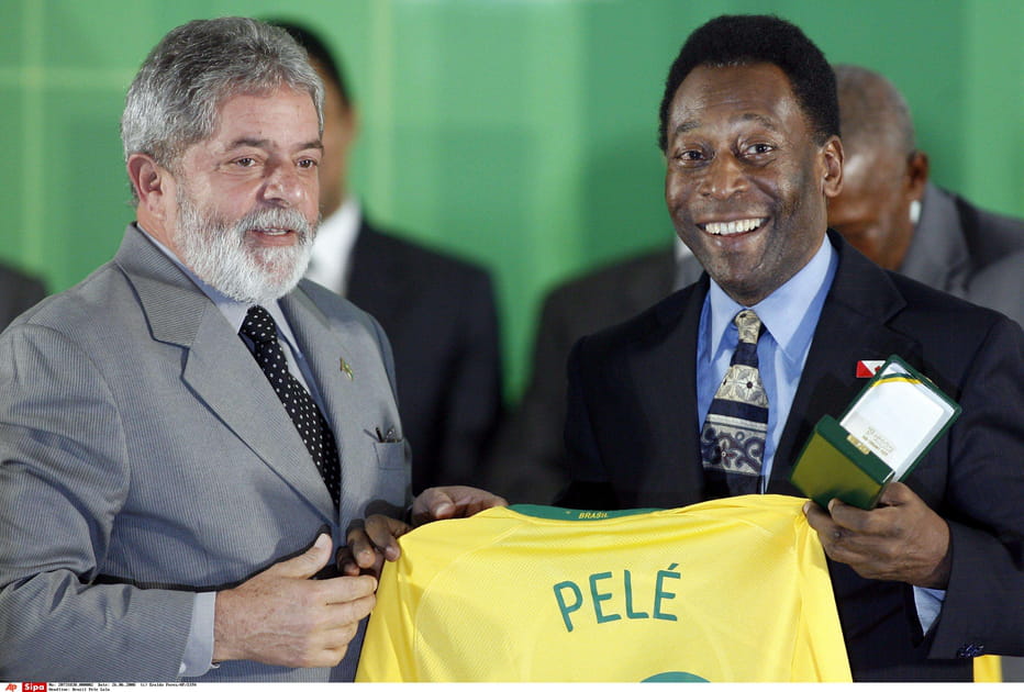 Pel&eacute; avec Lula