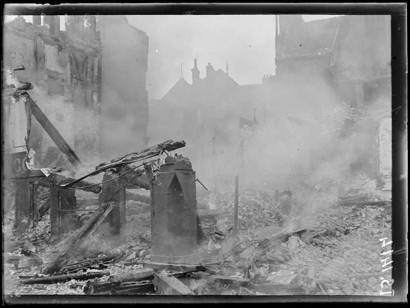 Maison incendi&eacute;e