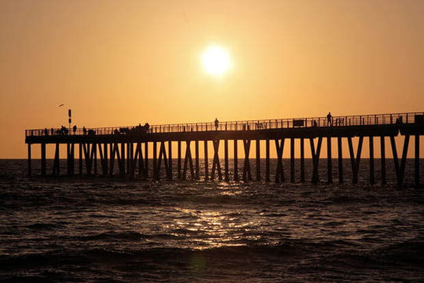Coucher de soleil sur Hermosa Beach