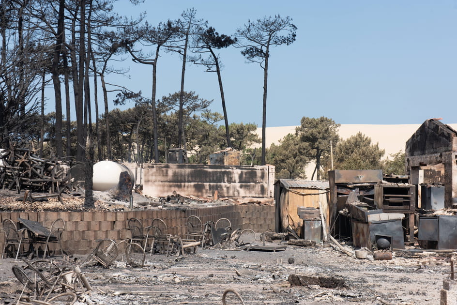 Cinq campings du Pilat d&eacute;truits &agrave; 90%