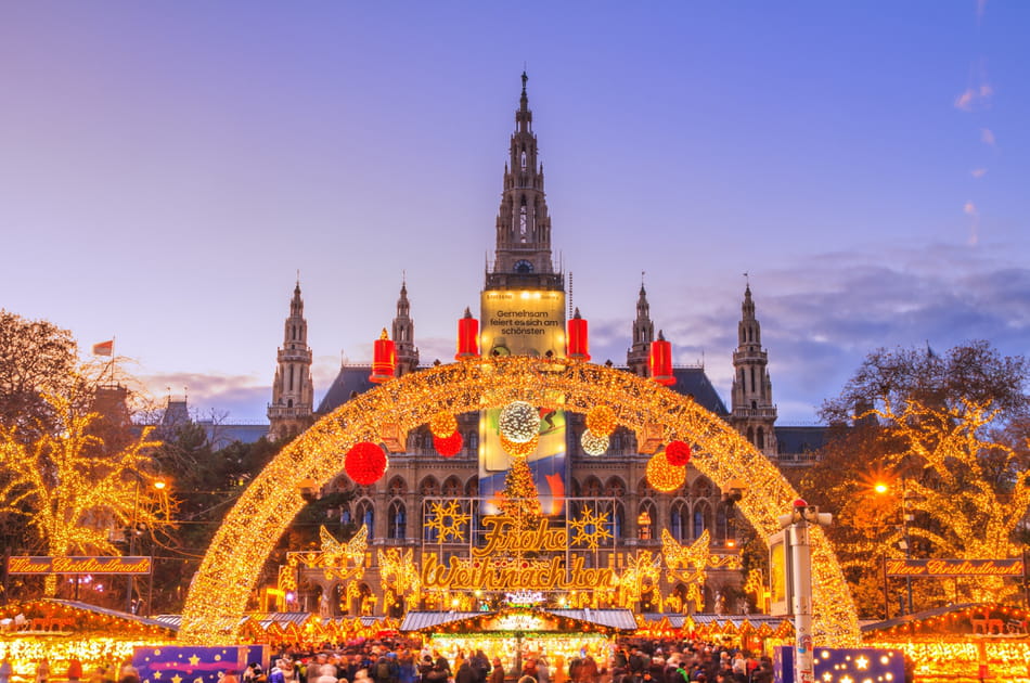 Ces lieux magiques &agrave; No&euml;l&nbsp;: sur la Rathausplatz de Vienne