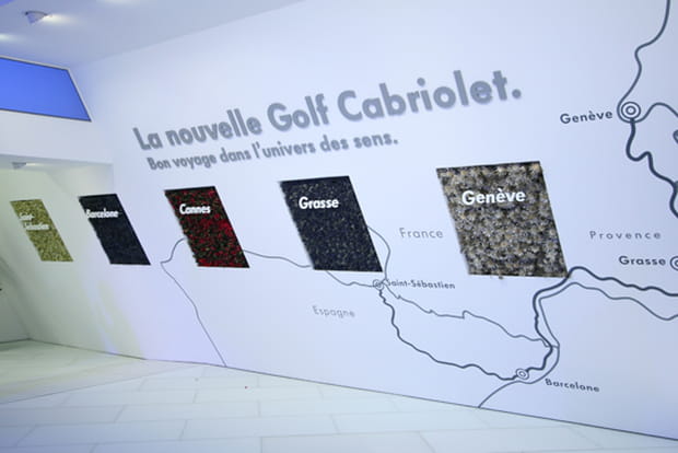 Promenade olfactive sur le stand Volkswagen