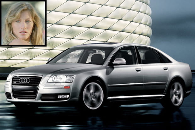 Gisele Bündchen en Audi A8 L