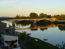 depuis les terrasses de la maison de christine, vue sur la dordogne 