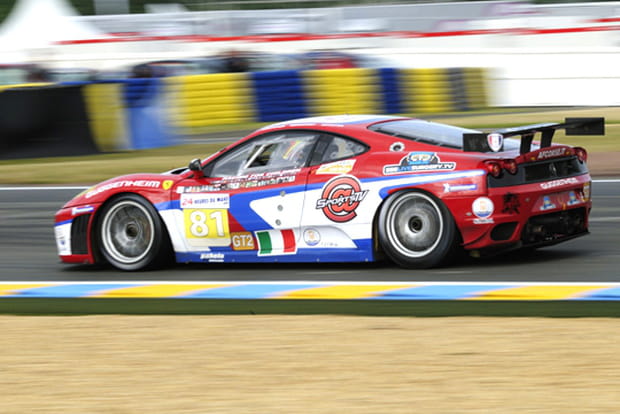 Patrick Dempsey au volant de sa Ferrari