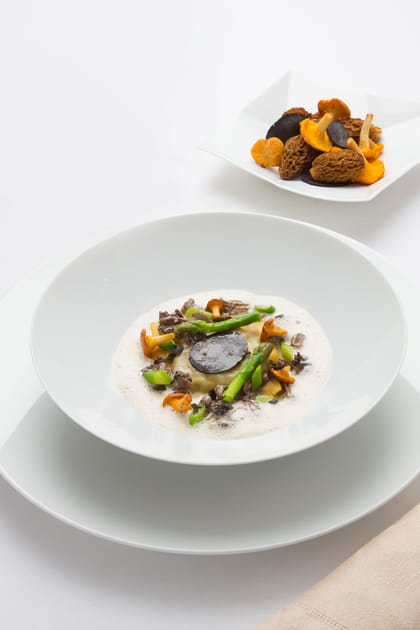 L&rsquo;oreiller moelleux de mousserons et de morilles de Michel Gu&eacute;rard