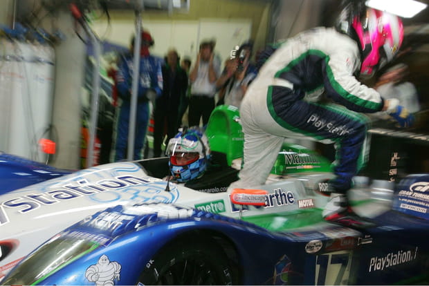 Sur le podium des 24H du Mans 2006