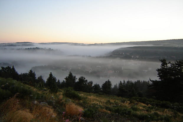 Au-dessus des tourbières de Lanarce