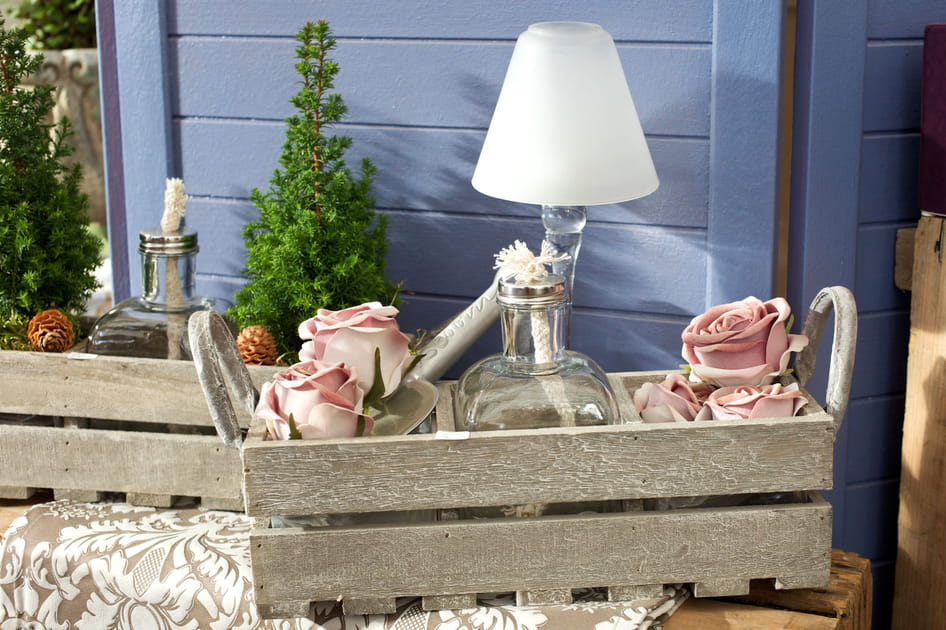 Des caisses en bois