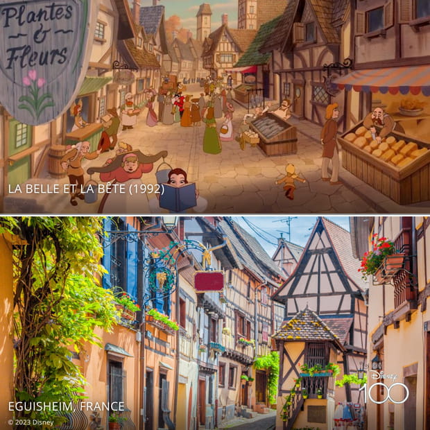 Ces lieux ont inspiré les studios Walt Disney et vous pouvez les visiter : Eguisheim dans "La Belle et la bête"