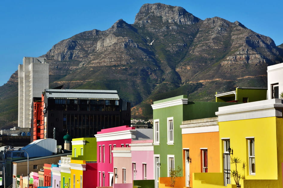 Maisons color&eacute;es du quartier malais