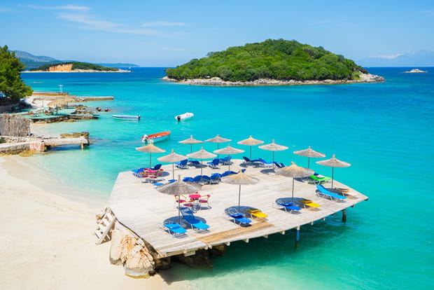Ksamil en Albanie