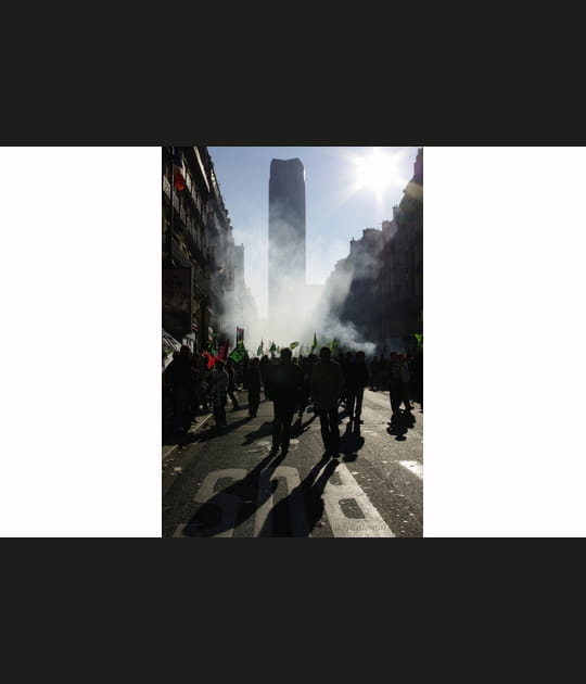 Manifestation rue de Rennes