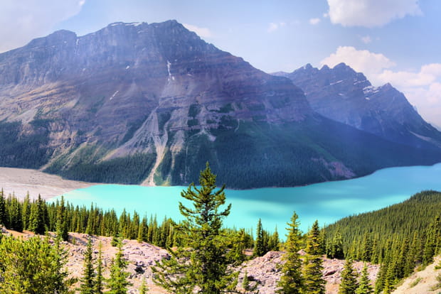 Le bleu dense du lac Peyto