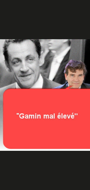 Nicolas Sarkozy, &quot;gamin mal &eacute;lev&eacute;&quot;