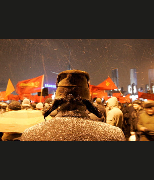 Comm&eacute;moration dans le froid