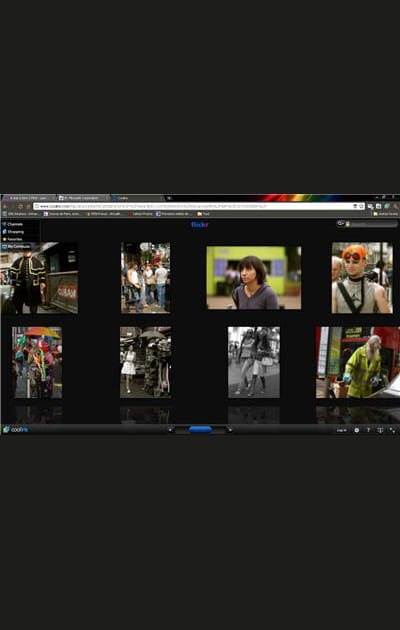 Naviguer &agrave; travers un mur d'images et de vid&eacute;os