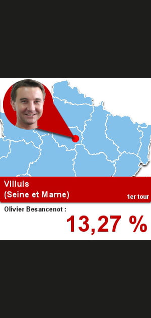 Quelle ville a le plus vot&eacute; pour... Olivier&nbsp;Besancenot