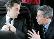 nicolas sarkozy et henri guaino. le conseiller devrait être plus en retrait dans