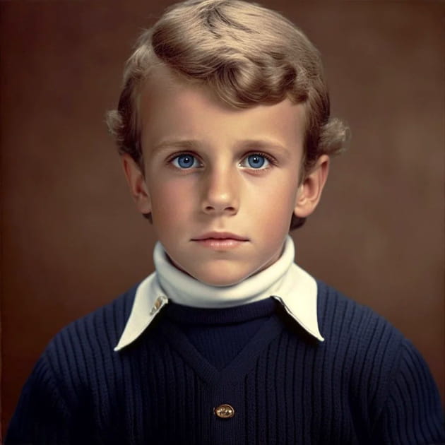 Emmanuel Macron enfant&nbsp;! - Image IA