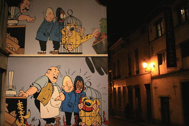 Blondin et Cirage by night