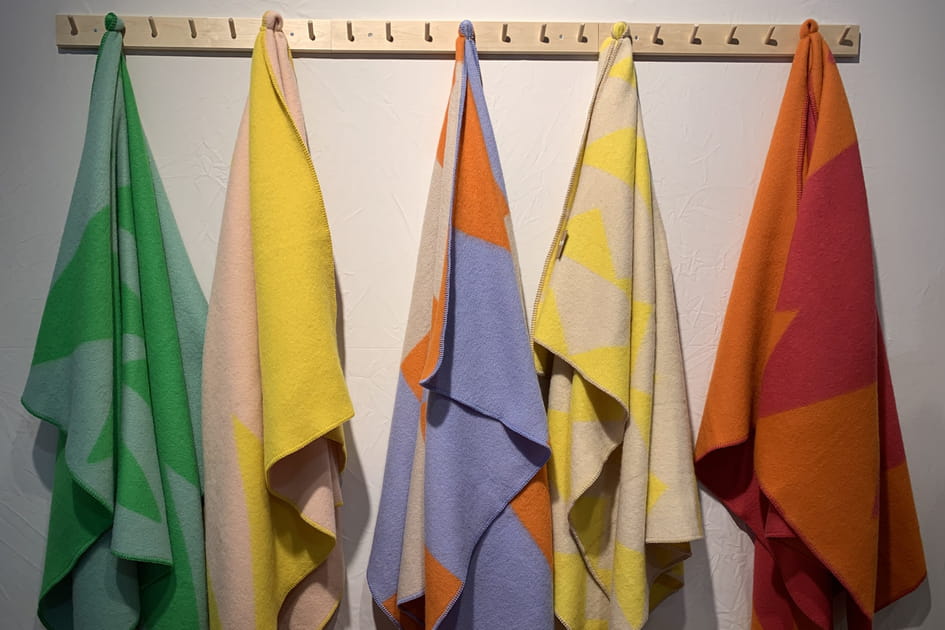 Des plaids tr&egrave;s color&eacute;s