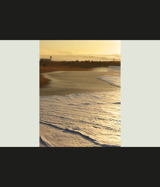 La baie d'Anglet vue de la Barre