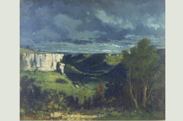 La vallée de la Loue par temps d'orage