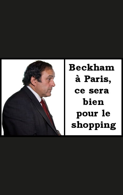 Platini chambre Beckham et le PSG