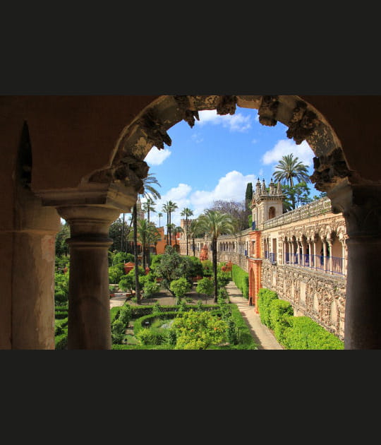 Dans les jardins de l'Alcazar de S&eacute;ville