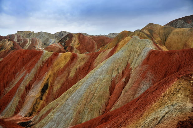 Le parc de Zhangye Danxia dans la province de Gansu