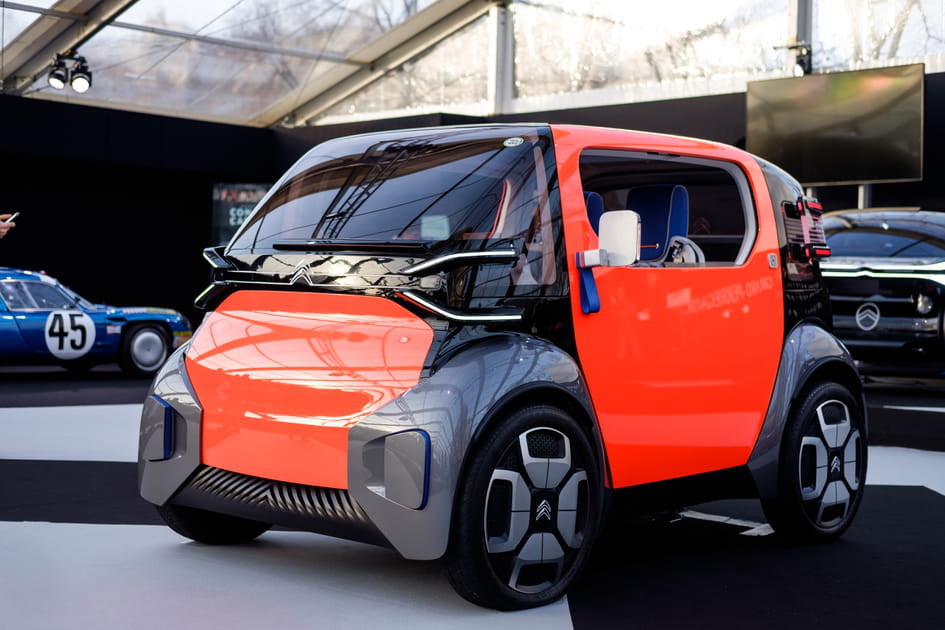 La petite Ami One de Citro&euml;n expos&eacute;e &agrave; Paris