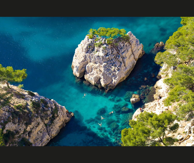 Baignade dans une eau limpide