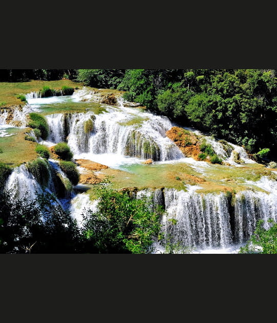 Cascades dans le parc naturel de Krka